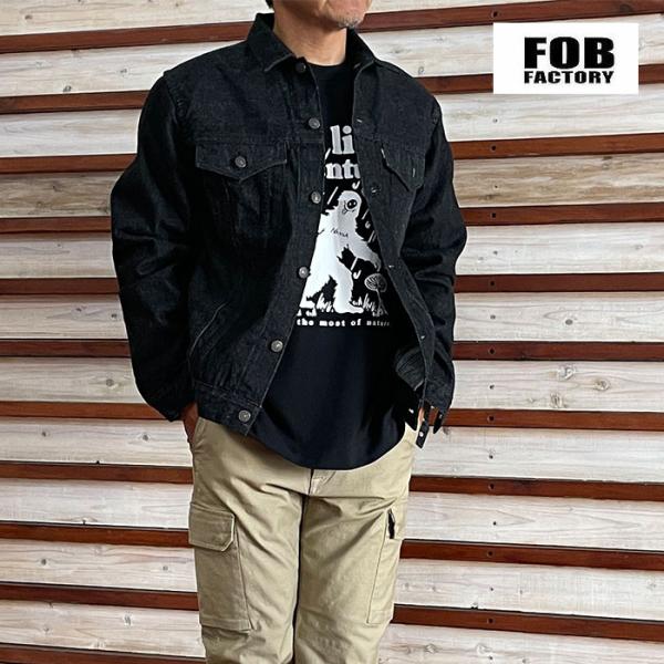 FOB FACTORY エフオービーファクトリー　3rdデニムジャケット　F2444 SELVEDG...