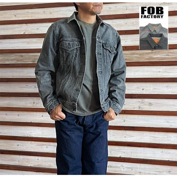 FOB FACTORY エフオービーファクトリー デニムジャケット　F2444 SELVEDGE D...