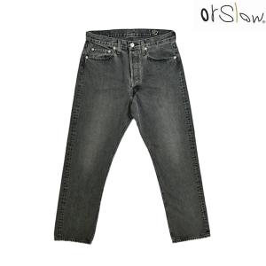 orslow オアスロウ ブラックデニム 01-1050W-D61S 90s  5POCKET Black Denim Stone｜gaku-shop