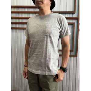 FilMelange フィルメランジェ 【SALE】SUNNY サニー 　斜行ポケットＴシャツ　ニューリンダ天竺の丸同生地　OLD　MELANGE　オールドメランジェ｜gaku-shop