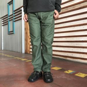 orslow  オアスロウ ミリタリーパンツ 01-5032-16　US　ARMY SLIM FIT FATIGUEパンツ　オリジナルバックサテン生地　グリーン　Made in Japan｜gakuオンラインショップ