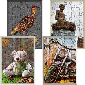 ジグソーパズル額 NEWライトフレーム 0.6ミリ厚透明シート付 /額縁内