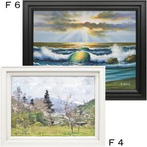 油彩額縁 3441N F6 号(410×318) （アクリル仕様・木製・油絵用額縁