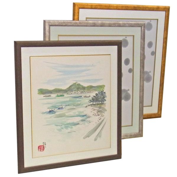 色紙額 彩(JS460) 塩ビシート付 /242×273(色紙)サイズの色紙用 /額縁外寸法:320...