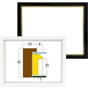 油絵額縁 8235 UVカット強化型アクリル付 /220×273(F3)のキャンバス・パネル用(厚さ21ミリ以下)
