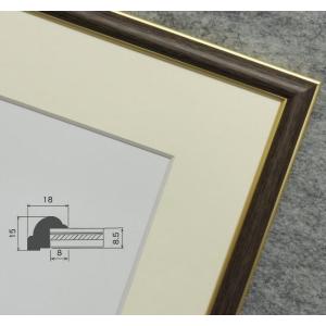 8111 シルバー F10号 (530×455mm) アクリル付 油絵額縁 油彩額縁 油絵