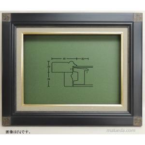 8111 シルバー F10号 (530×455mm) アクリル付 油絵額縁 油彩額縁 油絵