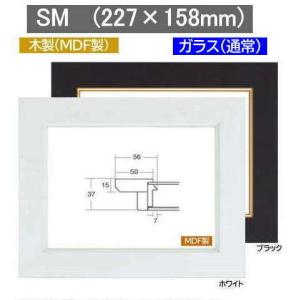 3450 SMサムホール (227×158mm) (ホワイト/ブラック) 油彩用額縁｜gakubutiya