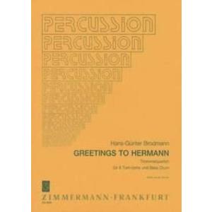 [楽譜] ハーマンの手紙 【打楽器四重奏】 (GREETINGS TO HERMANN (4 Perc) 《輸入楽譜》の商品画像