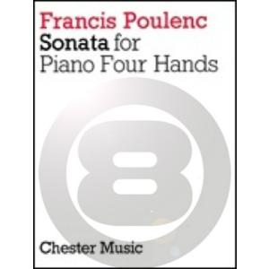 [楽譜] プーランク／4手のためのピアノソナタ《輸入ピアノ楽譜》【10,000円以上送料無料】(Poulenc - Sonata for Piano 4 Hands)《輸入楽譜》