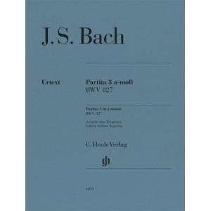 [楽譜] バッハ／パルティータ 第3番 イ短調 BWV 827 (運指なし)《輸入ピアノ楽譜》【10...