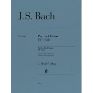 [楽譜] バッハ／パルティータ 第4番 ニ長調 BWV 828 (運指なし)《輸入ピアノ楽譜》【10...