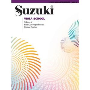 [楽譜] スズキメソード ヴィオラ指導曲集 ピアノ伴奏譜 第4巻(鈴木鎮一著)《輸入ヴィオラ楽譜》【...