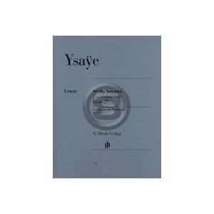 楽譜] E.イザイ／ヴァイオリンソロのための6つのソナタ op.27 (原典版