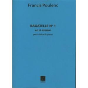[楽譜] プーランク／バガテル 第1番《輸入ヴァイオリン楽譜》【10,000円以上送料無料】(Bag...