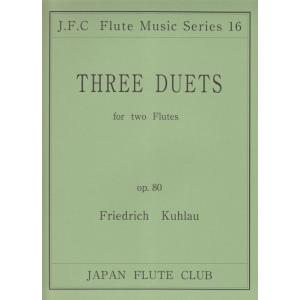 楽譜　クーラウ／フルート二重奏曲 OP.80 （for 2 Flutes）