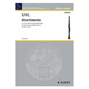 楽譜　ウール／ディヴェルティメント（パート譜）（SW1098／輸入楽譜／パート譜セット／クラリネット...