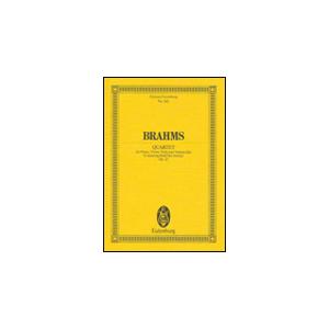 楽譜　ブラームス／ピアノ四重奏曲 第1番 ト短調 OP.25（輸入楽譜／スコア（ポケット））