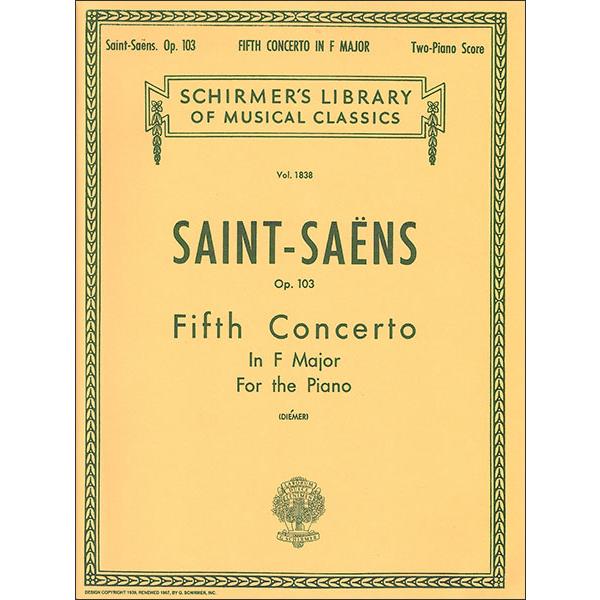 楽譜　サン＝サーンス／ピアノ協奏曲 第5番 ヘ長調 作品103（スコア／2台ピアノ）（5026217...