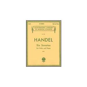 楽譜　ヘンデル／6つのソナタ（輸入楽譜／ピアノ・リダクション＋パート譜/ヴァイオリンとピアノ）