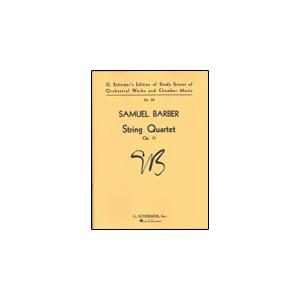 楽譜　S.バーバー／弦楽四重奏曲 変ロ短調 Op.11（スタディ・スコア／弦楽オーケストラ／輸入楽譜...