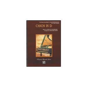 楽譜　パッヘルベル／カノン 二長調（スコア×2）（PA02495A／2台ピアノ4手（スコア×2）／輸入楽譜（T））