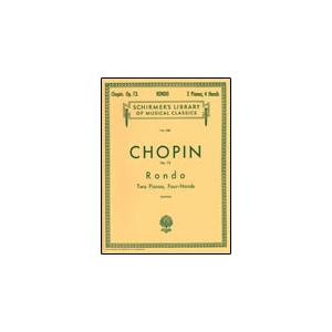 楽譜　ショパン／2台ピアノのためのロンド ハ長調 作品73（遺作）（50259760／2台ピアノ4手／輸入楽譜（T））