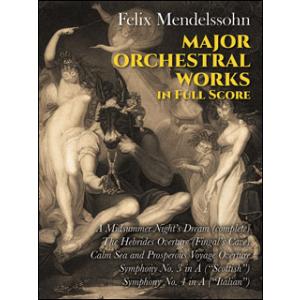 楽譜　メンデルスゾーン／有名なオーケストラ作品選集(オーケストラ・スコア (スタディスコア)／輸入楽...