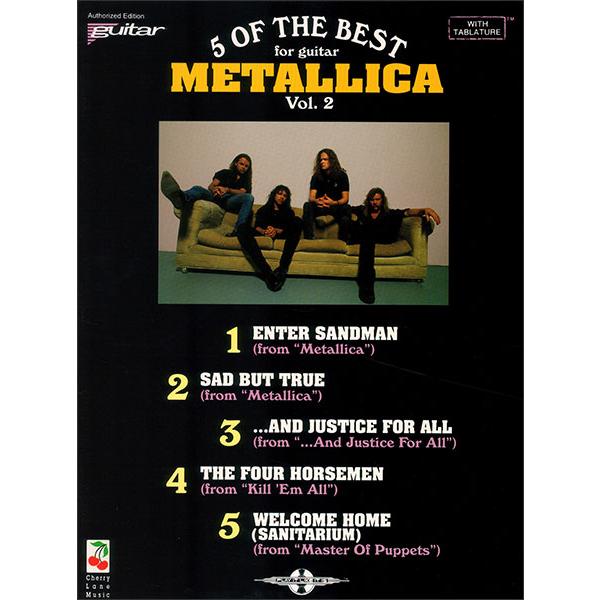 楽譜　メタリカ／ベスト5 Vol.2（ヴォーカル・ギター（TAB譜付）／輸入楽譜（T））
