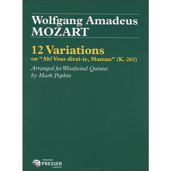 楽譜　W.A.モーツァルト／きらきら星変奏曲（木管5重奏／輸入楽譜（T））