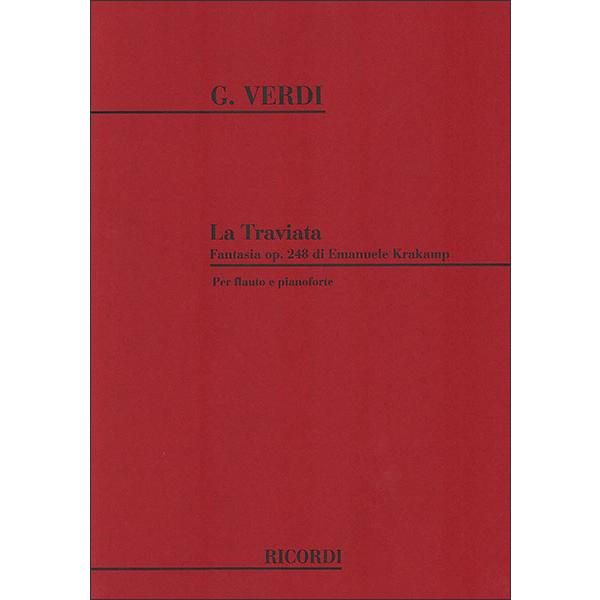 楽譜　ヴェルディ／歌劇「椿姫」ファンタジー（フルート＆ピアノ／輸入楽譜（T））
