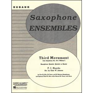 楽譜　ハイドン／交響曲第100番「軍隊」より第三楽章(04479589／RUBX954／サックス4重...