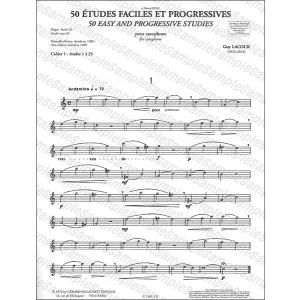 楽譜 ラクール/50のやさしい漸進的な練習曲 ...の詳細画像1