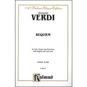 楽譜　ヴェルディ／レクイエム（英語とラテン語）（ヴォーカルスコア）(K06472／混声四部合唱（ＳＡ...