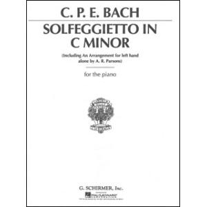 楽譜  C. P. E. バッハ/ソルフェージェット ハ短調(左手だけのアレンジを含む)(【7910...