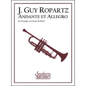 楽譜　J. ギィ・ロパルツ／アンダンテとアレグロ(03773950／金管楽器（トランペット＆ピアノ）...