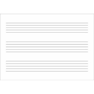 音楽5線ノート B5横 3段(4-867)の詳細画像1