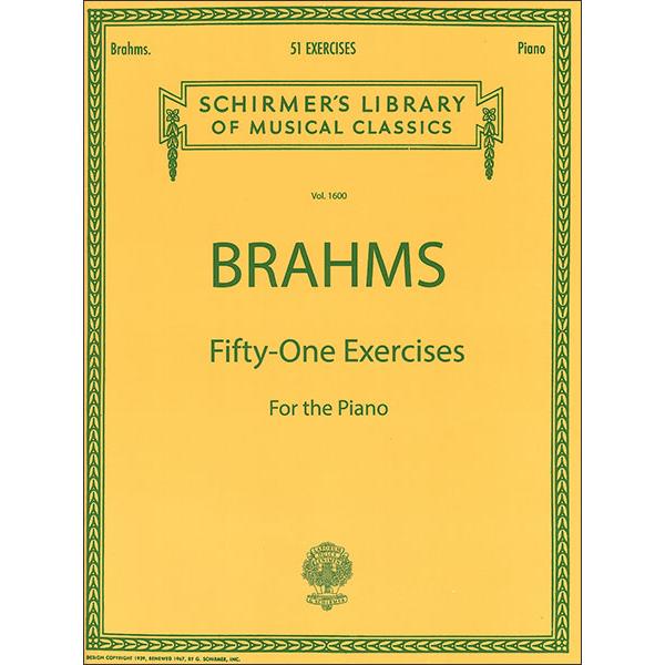 楽譜　ブラームス／51の練習曲(50260430／LB1600／ピアノ・ソロ／輸入楽譜（T）)