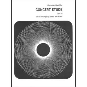 楽譜　ゲディケ／コンサート・エチュード 作品49（Tp＆Pf）(00121835／トランペット＆ピア...