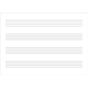 音楽5線ノート B5横 4段(4-875)の詳細画像1