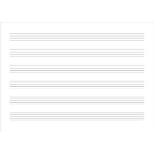 音楽5線ノート B5横 6段(4-877)の詳細画像1