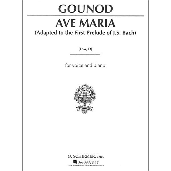 楽譜　J.S.バッハ、シャルル＝グノー／アヴェ・マリア（低声用／キー：D）(50272850／ST2...