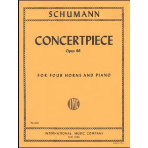 楽譜　シューマン／4本のホルンと管弦楽のためのコンチェルトシュテュック Op.86(2323／4本の...