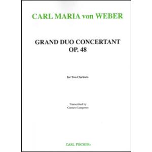 楽譜　ウエーバー／協奏的二重奏曲 Op.48(EMP32／2本のクラリネット（原曲はクラリネットとピ...
