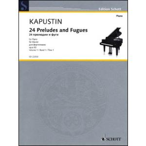 楽譜 カプースチン／24の前奏曲とフーガ Op. 82 第1巻 第1番〜第12番