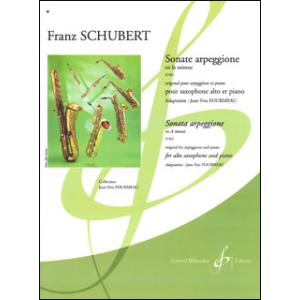 楽譜　シューベルト／アルペジョーネ・ソナタ イ短調 D821(GB8114／アルト・サクソフォンとピ...