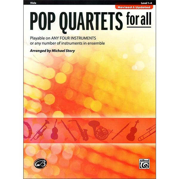 楽譜　ポピュラー　四重奏曲集（Viola用）(30718／アンサンブル／（Pop Quartets ...