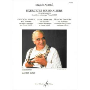 楽譜　モーリス・アンドレ／日課練習課題（Trumpet）(GB6142／トランペット教本／輸入楽譜（...