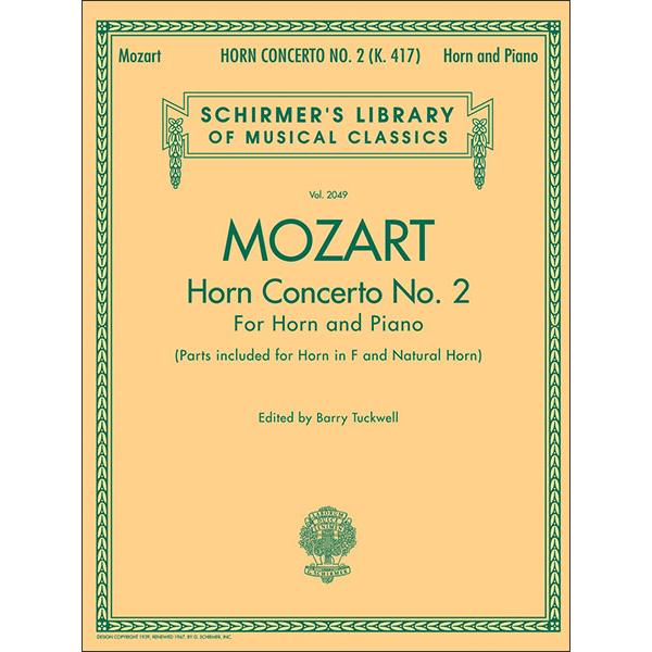 楽譜　モーツァルト／ホルン協奏曲 第2番 KV417(50485604／ホルンとピアノ（ソロ譜 in...