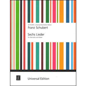 楽譜　シューベルト／6つの歌曲(UE 18269／クラリネットとピアノ／輸入楽譜（T）)